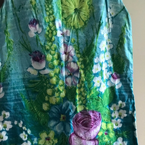Vintage beautiful floral shift dress - Picture 9 of 11